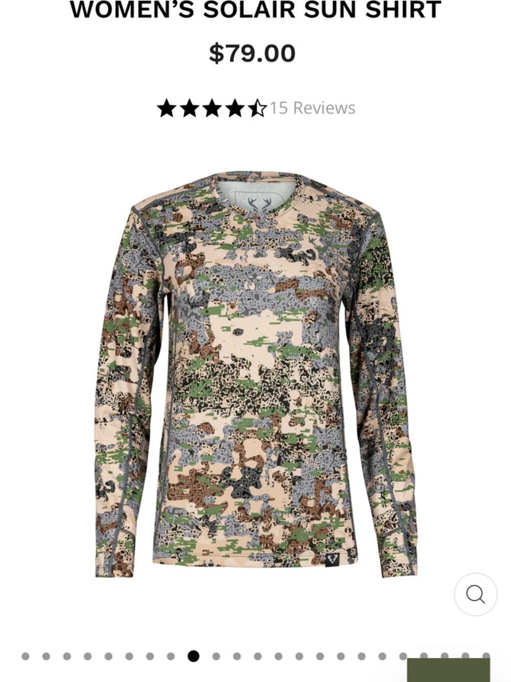 Women's SolAir Sun Shirt - Camo Green